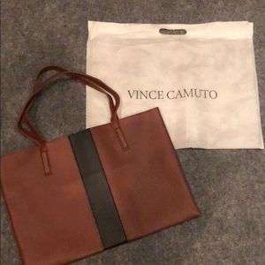 Vince Camuto vegan leather tote with pocket inside